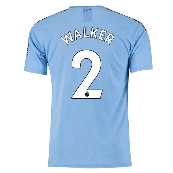 Camiseta Manchester City NO.2 Walker Primera equipo 2019-20 Azul